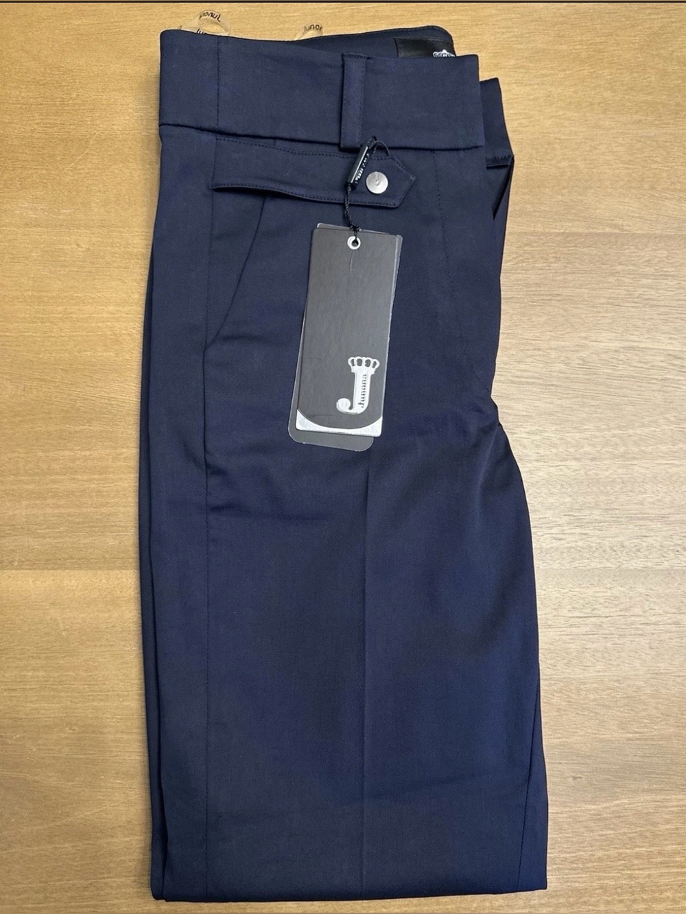 Junona Navy Blue Tailored High Waisted Dress Pants NWT EU Size 36